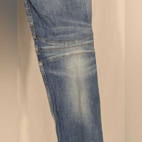 Hudson's the Blinder V2 Biker Jeans Light Blue Denim with Button Fly Size 33 - Picture 6 of 14